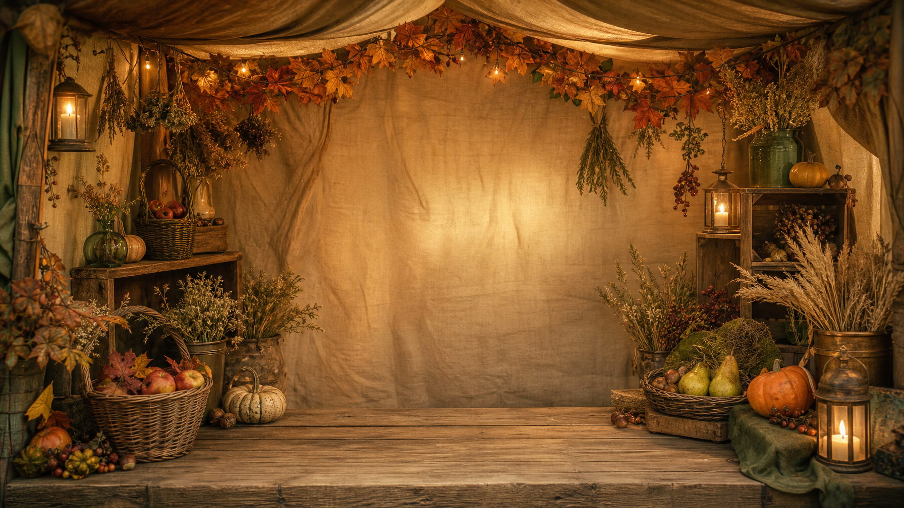 Inside the autumn Keepers' market stall