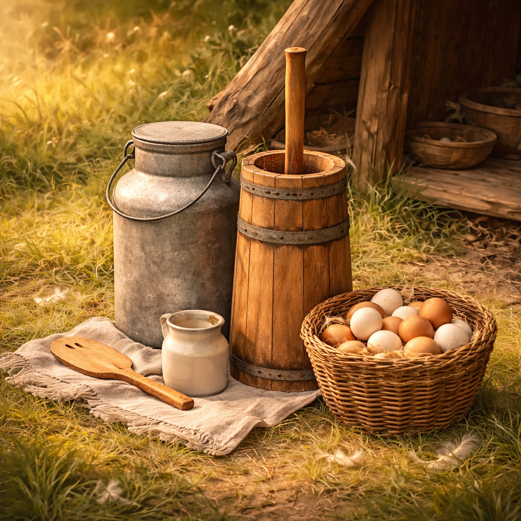 A sheltered dairy nook in the meadow