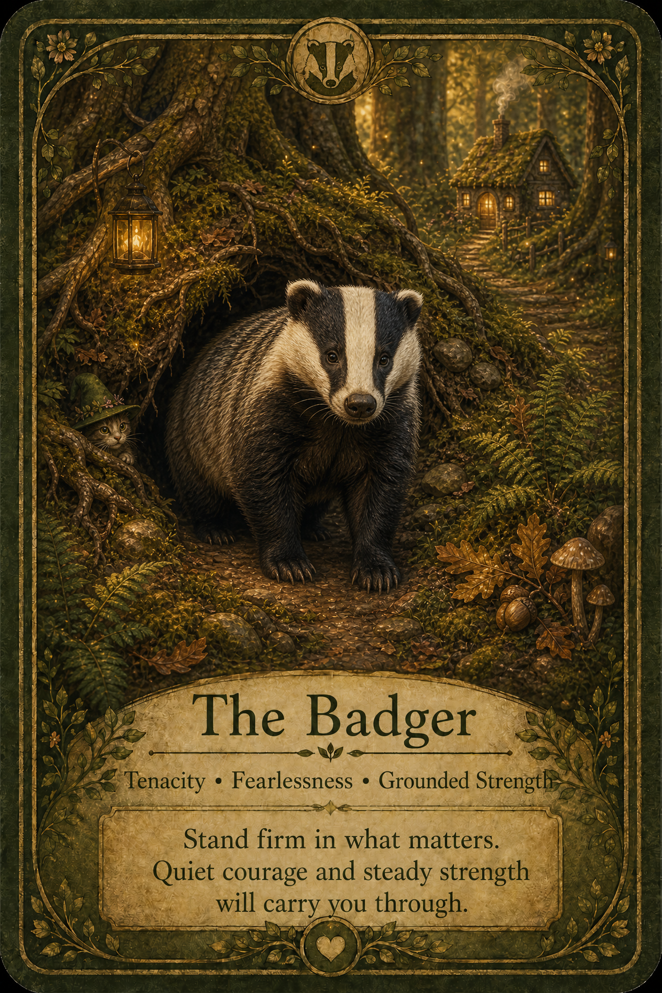 The Badger oracle card