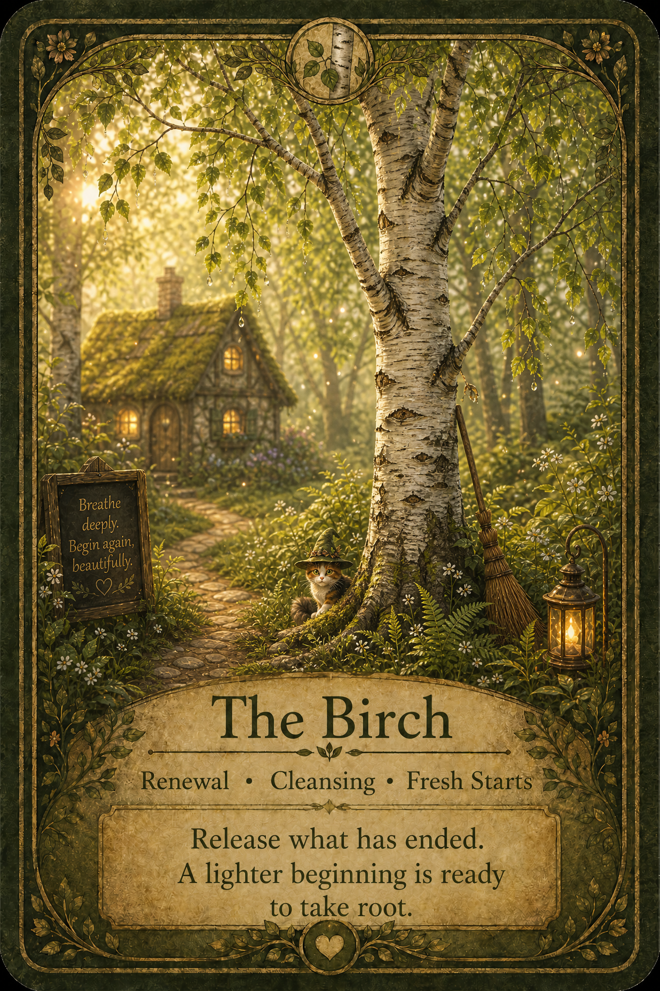 The Birch oracle card