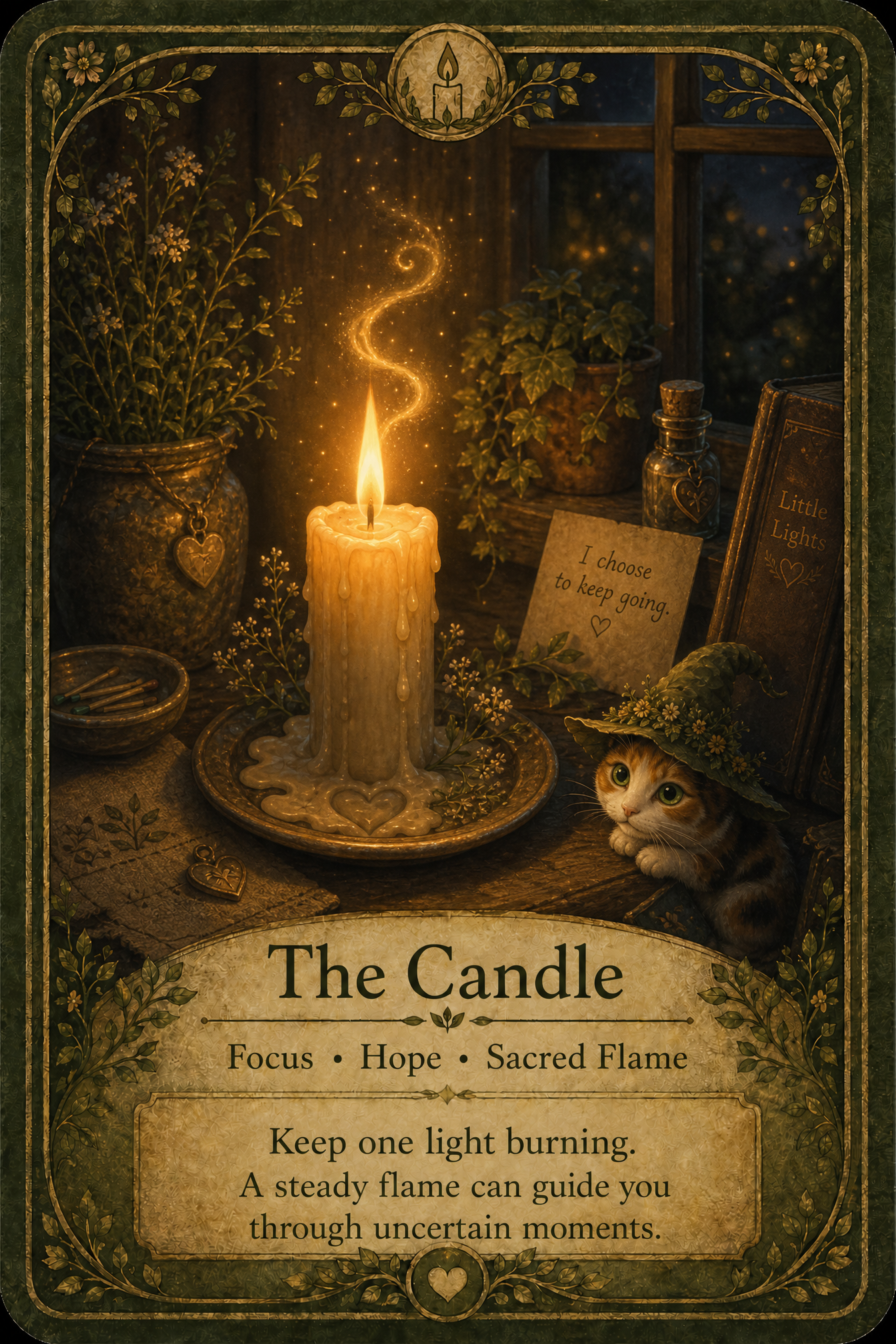 The Candle oracle card