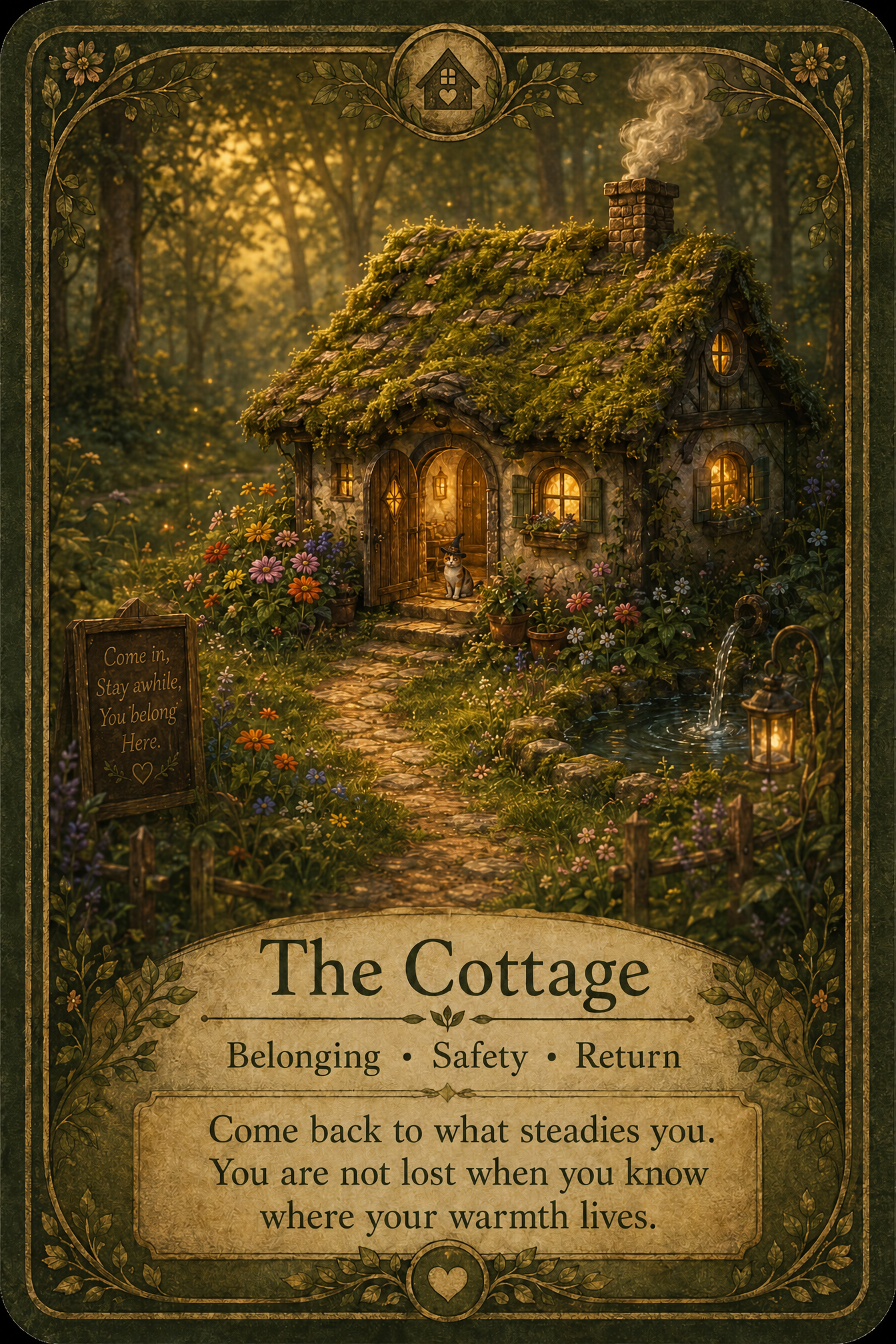 The Cottage oracle card