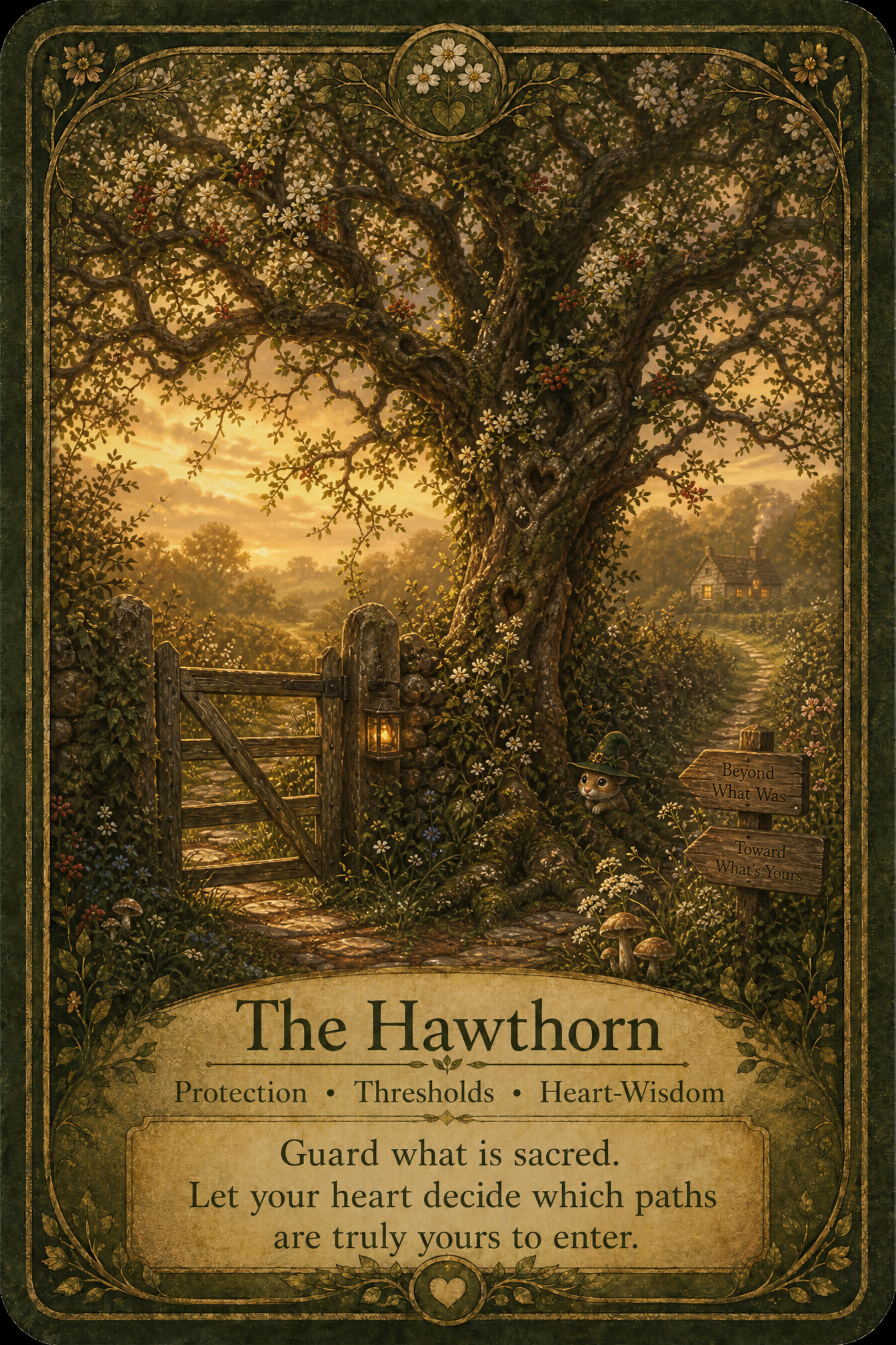 The Hawthorn oracle card