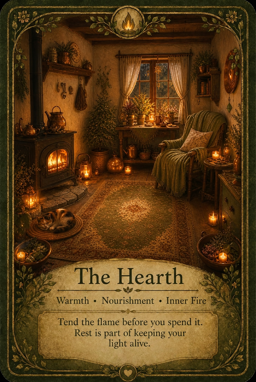 The Hearth oracle card