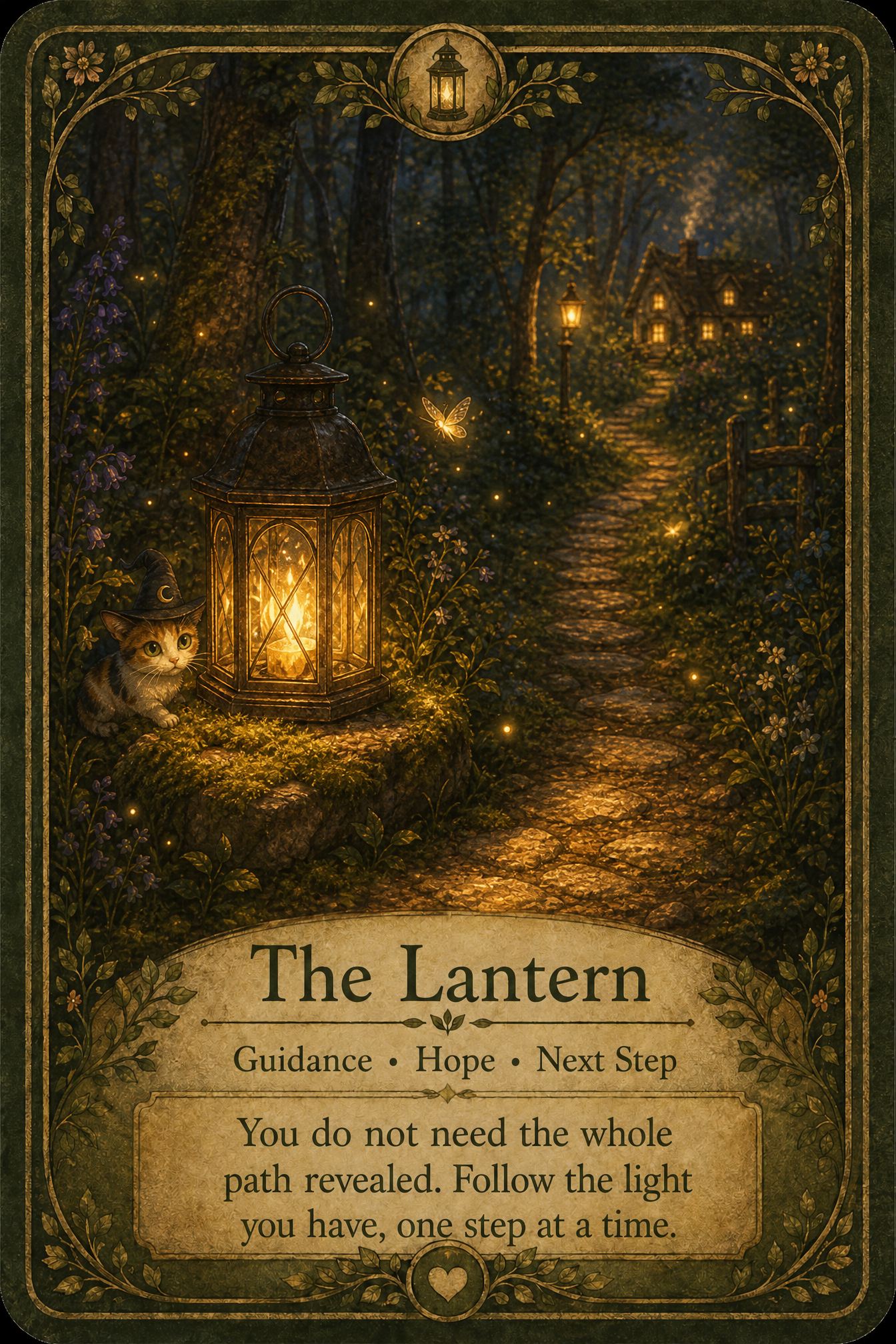 The Lantern oracle card