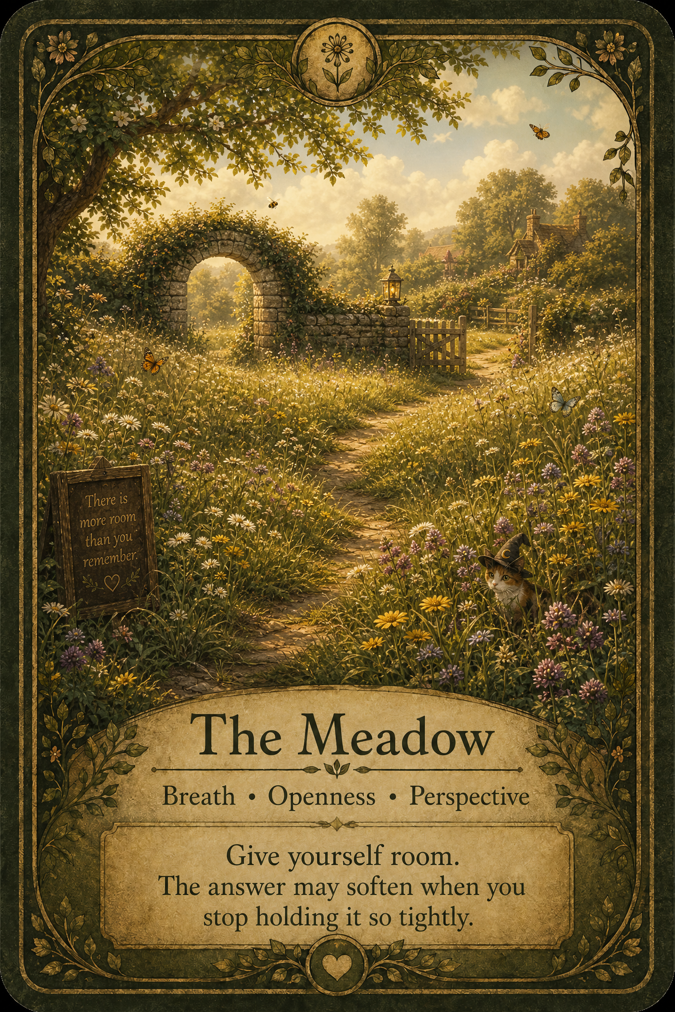 The Meadow oracle card