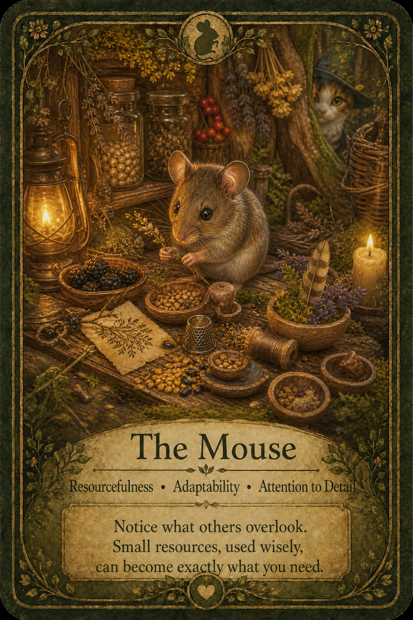 The Mouse oracle card