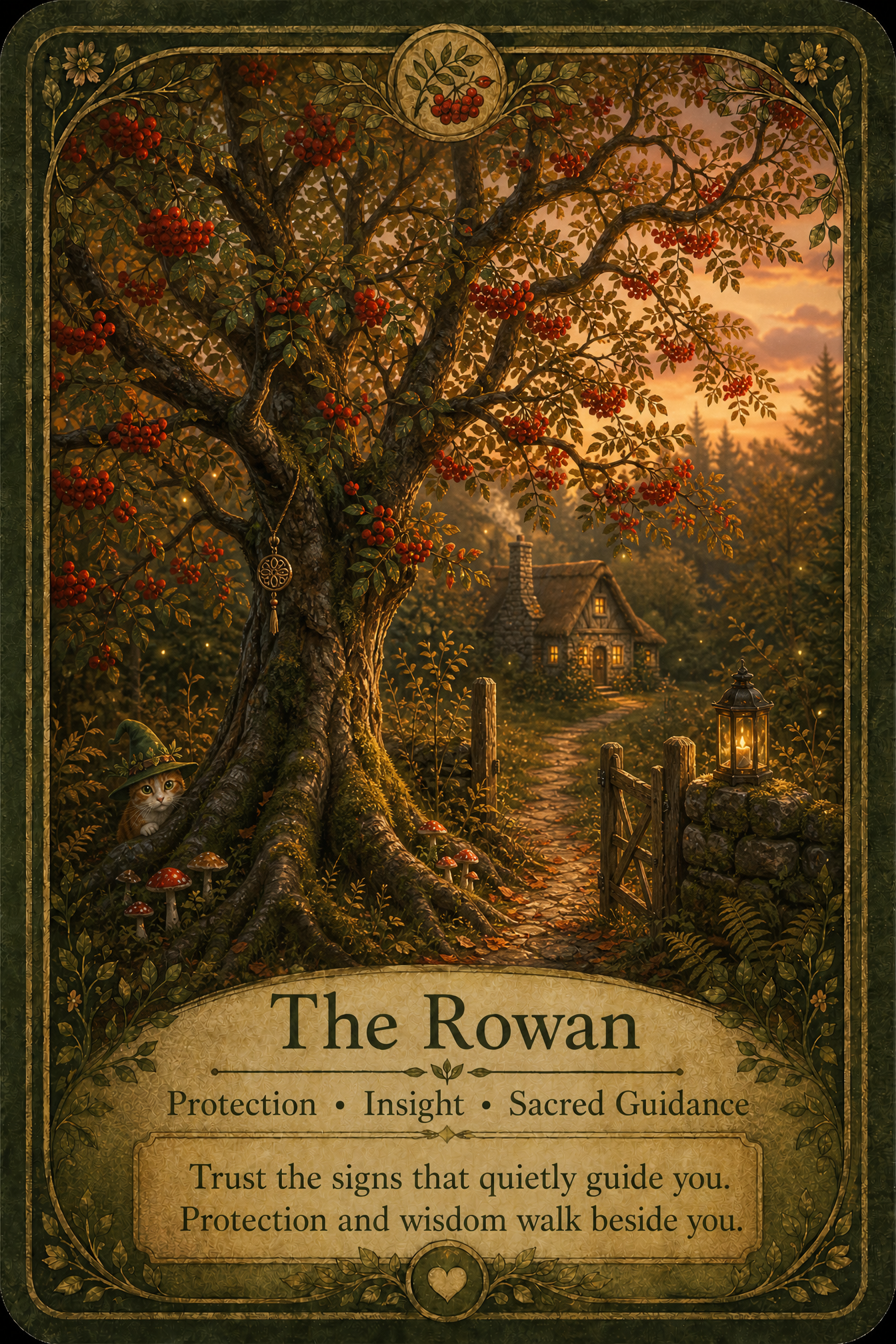 The Rowan oracle card