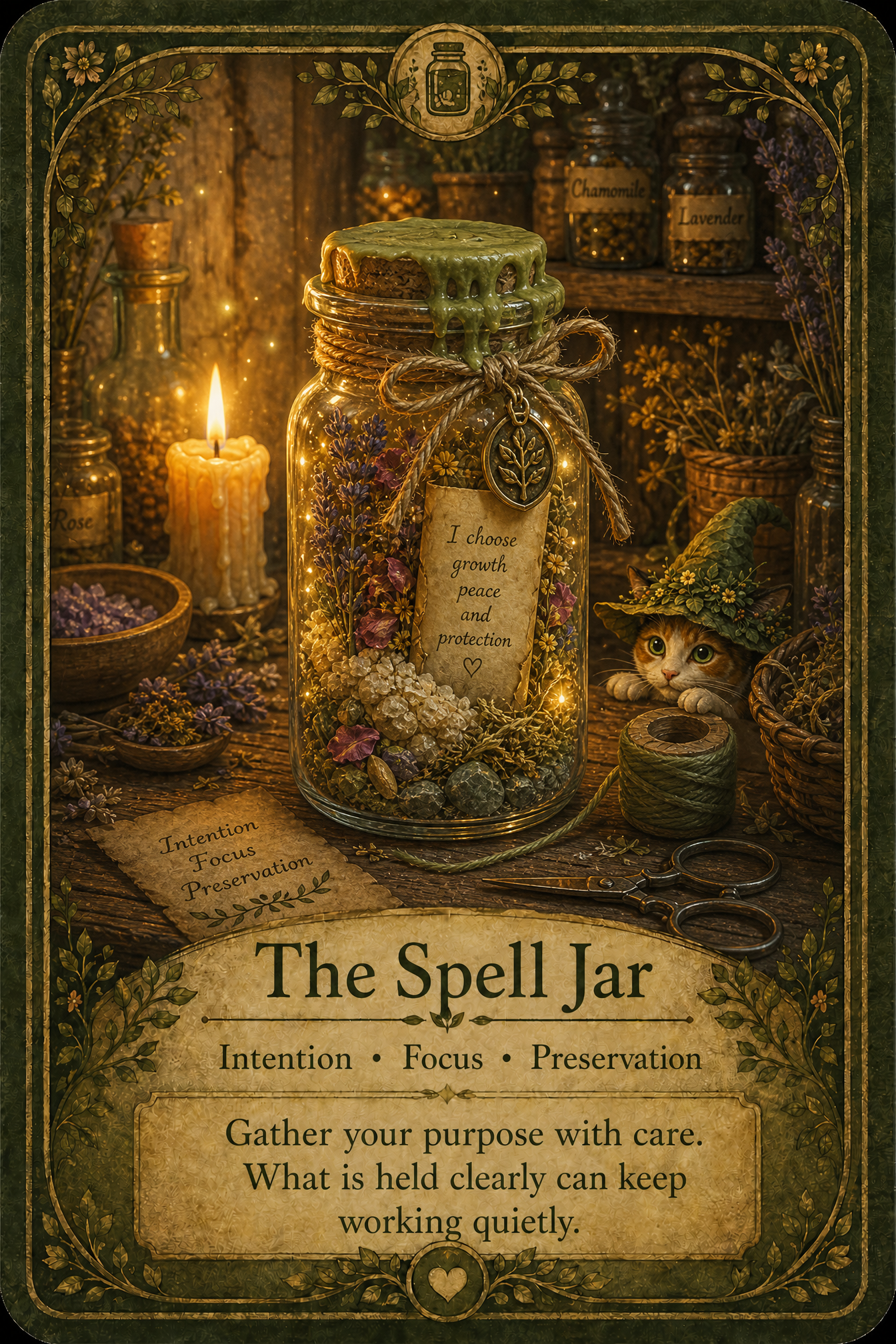 The Spell Jar oracle card