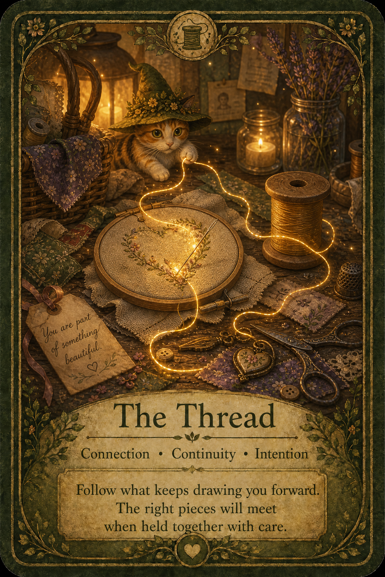 The Thread oracle card