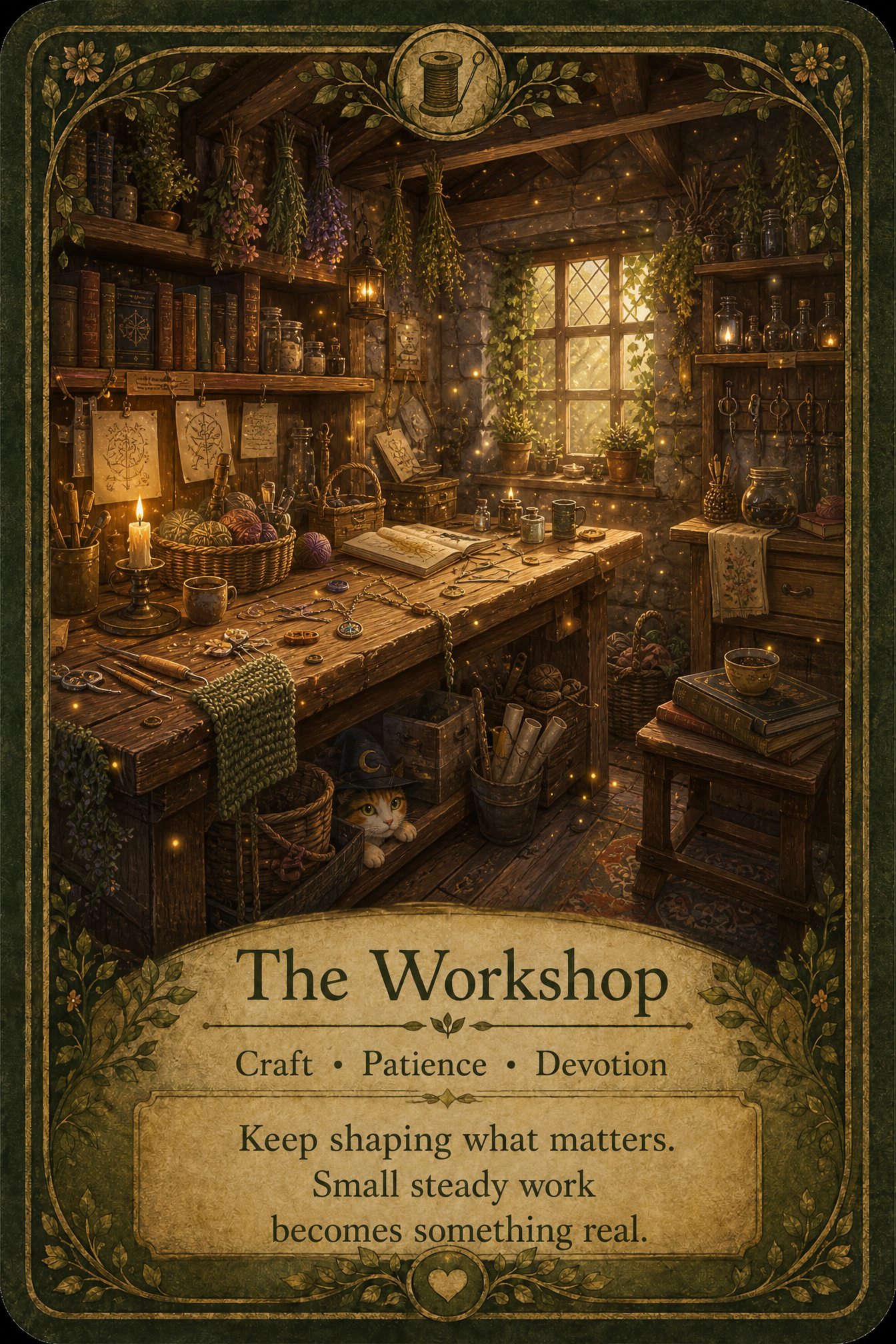 The Workshop oracle card