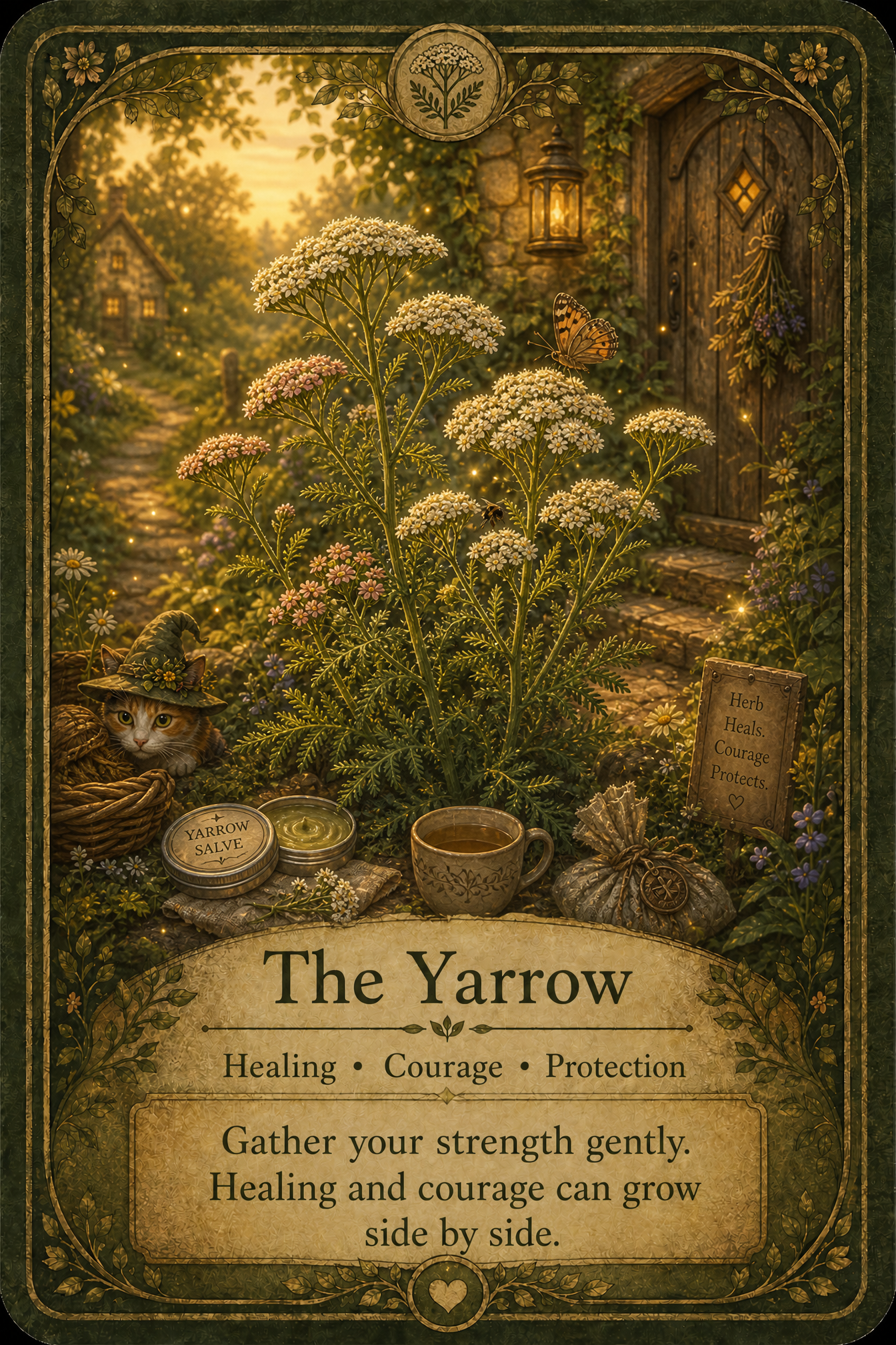 The Yarrow oracle card